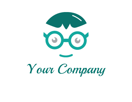smiling face with glasses logo