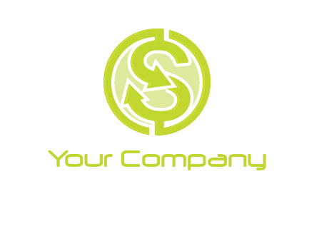 letter S with dollar sign