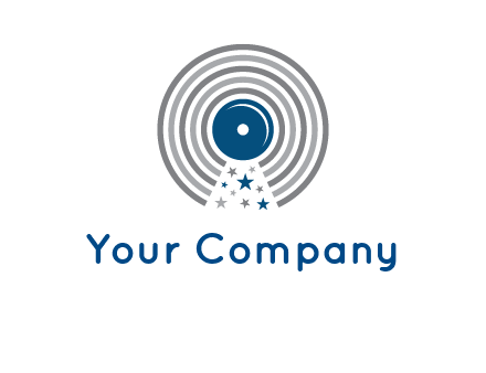 stars in gramophone cd logo