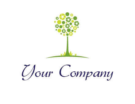 shutters as tree photography logo