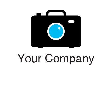 camera iris in a briefcase photography logo
