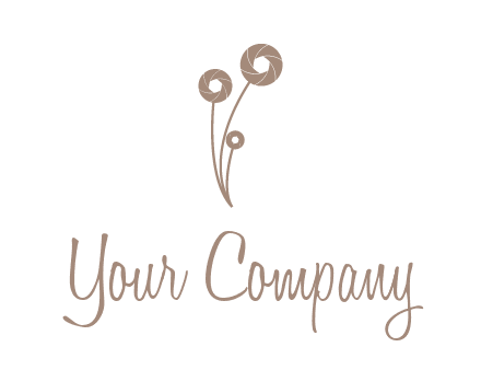 shutters as flowers photography logo