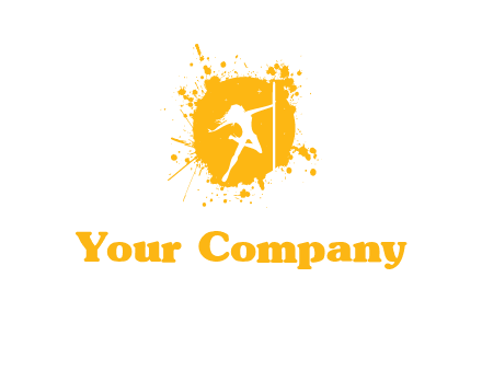 pole dance inside color splash logo