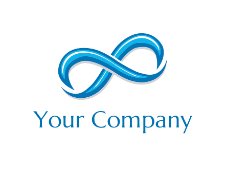 blue infinity symbol