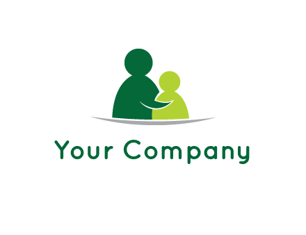 abstract people comforting icon