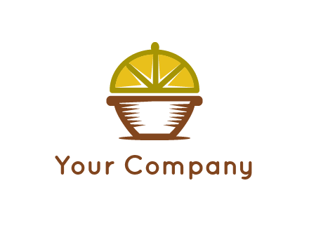 lemon forming lid of pot