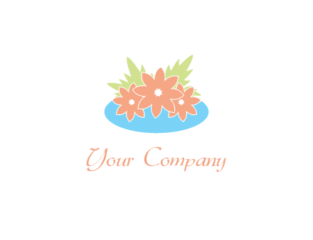 flowers and leaves in pond