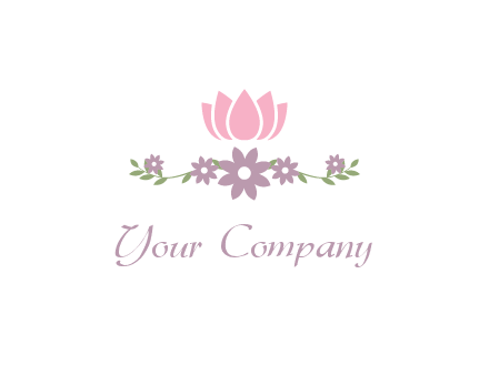 lotus flower with leaves