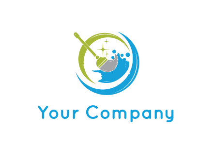 mop with swooshes and stars