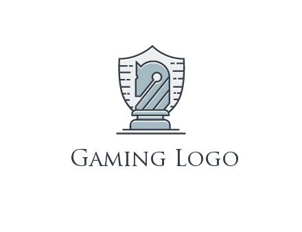 shield behind horse knight