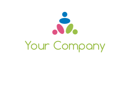 people icon rotating forming triangle