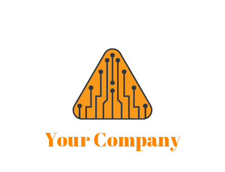 circuit lines in triangle