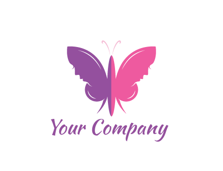 two toned abstract butterfly