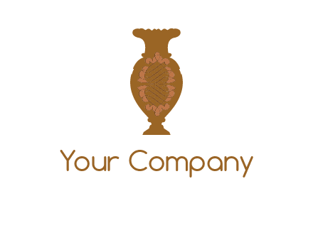 decoration vase with artistic texture graphic