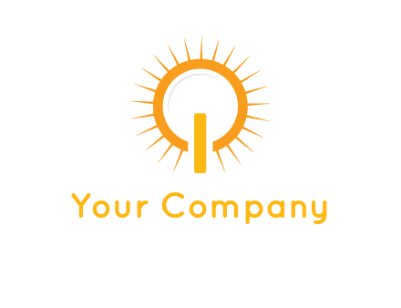 sun and bulb graphic