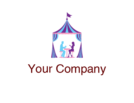 dinner in tent logo
