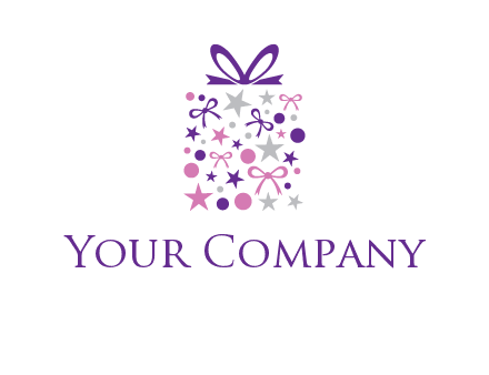 ribbons and stars gift box logo