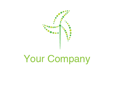 circles creating windmill logo