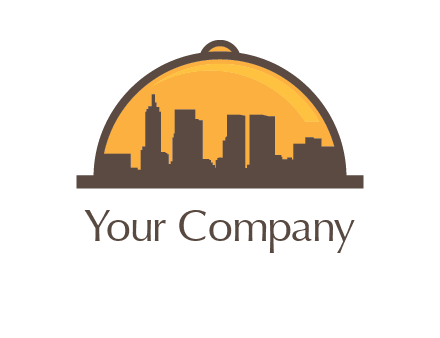 skyline covered with lid catering logo