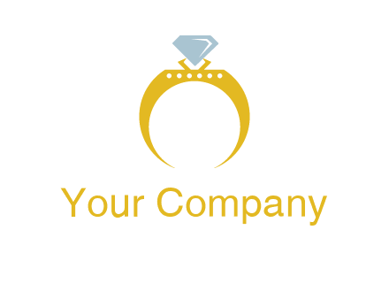 solitaire diamond gold engagement ring logo