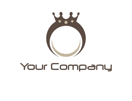 ring with a crown mounting logo