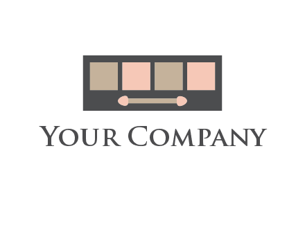 eye shadow palette beauty logo
