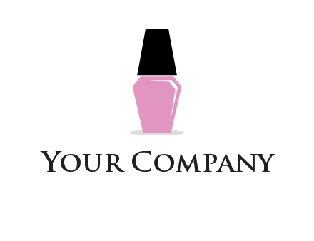 nail paint bottle beauty logo